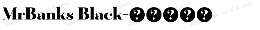 MrBanks Black字体转换